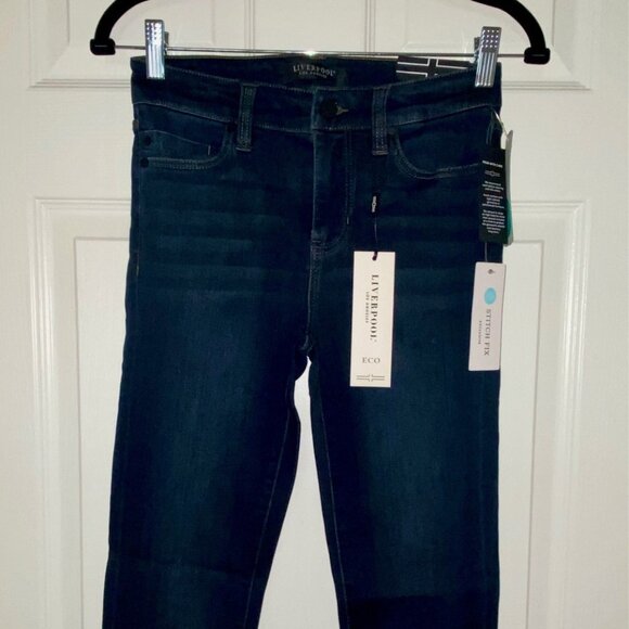 Liverpool Los Angeles - Eco - Abby Skinny Jean - Dynasty Dark - Size 2/26 - Picture 5 of 6